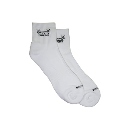 3-pack White Quarter Socks